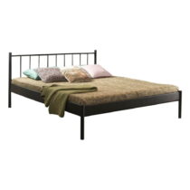 Čierna kovová dvojlôžková posteľ s roštom 140x200 cm Falez – Kalune Design (Dvojlôžkové manželské po...