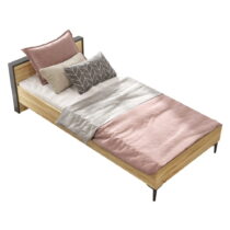 Jednolôžková posteľ 90x200 cm v prírodnej farbe – Kalune Design (Jednolôžkové postele)