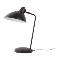 Čierna stolová lampa s kovovým tienidlom (výška  49 cm) Casque – Leitmotiv (Stolové lampy)