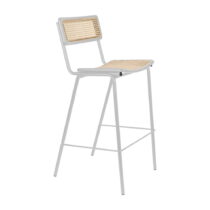 Sivé ratanové barové stoličky v súprave 2 ks 106 cm Jort - Zuiver (Barové stoličky)