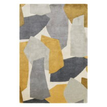 Ručne tkaný koberec z recyklovaných vlákien v okrovo žltej a sivej farbe 160x230 cm Rómy – Asiatic C...