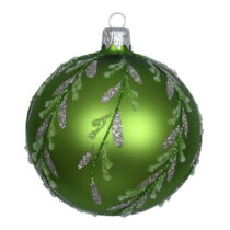 Súprava 3 zelených sklenených vianočných ozdôb Ego Dekor Forest (Vianočné ozdoby)