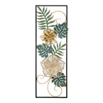 Kovová závesná dekorácia so vzorom kvetín Mauro Ferretti Campur -A-, 31 x 90 cm (Veľkoformátové deko...