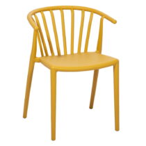 Žltá záhradná stolička Bonami Essentials Capri (Záhradné stoličky)