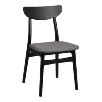 Čierne jedálenské stoličky v súprave 2 ks Rodham - Rowico (Jedálenské stoličky)