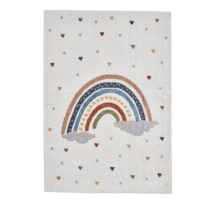 Krémovobiely detský koberec 80x150 cm Vida Rainbow – Think Rugs (Detské koberce)