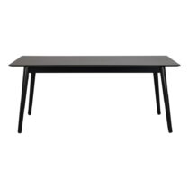 Čierny jedálenský stôl Rowico Lotta, 180 x 90 cm (Jedálenské stoly)