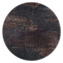 Čierny umývateľný okrúhly koberec ø 120 cm – Vitaus (Koberce)