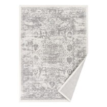 Biely vzorovaný obojstranný koberec Narma Palmse, 70 × 140 cm (Koberce)