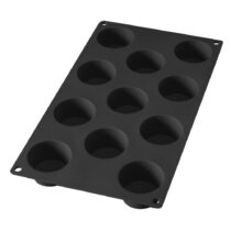 Čierna silikónová forma na 11 mini muffinov Lékué (Nádoby a formy na pečenie)