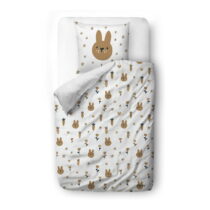 Detská obliečka na jednolôžko z bavlneného saténu 135x200 cm Sweet Bunnies – Butter Kings (Detské ob...