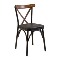 Čierna jedálenská stolička Oliver Sandalyer – Kalune Design (Jedálenské stoličky)