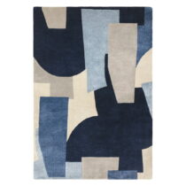Modrý ručne tkaný koberec z recyklovaných vlákien 120x170 cm Romy – Asiatic Carpets (Koberce)