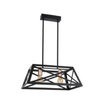 Čierne kovové závesné svietidlo 32x51 cm Origami - Candellux Lighting (Lustre)