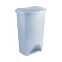 Sivý pedálový odpadkový kôš z recyklovaného plastu Addis Eco Range, 50 l (Odpadkové koše)