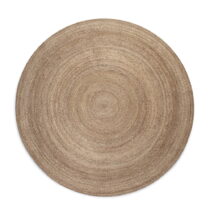 Obojstranný jutový okrúhly koberec v prírodnej farbe ø 100 cm Braided Grey – Hanse Home (Koberce)