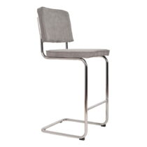 Svetlosivá barová stolička 113 cm Ridge Rib – Zuiver (Barové stoličky)