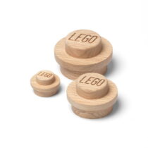 Súprava 3 nástenných háčikov z dubového dreva LEGO® Wood (Háčiky)