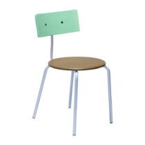 Jedálenská stolička v zelenej a prírodnej farbe v súprave 4 ks Koi – Hübsch (Jedálenské stoličky)