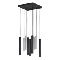Čierne LED závesné svietidlo s kovovým tienidlom Civeto – CINQUE (Lustre)