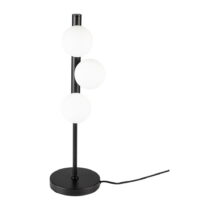 Čierna stolová lampa Monica - White Label (Stolové lampy)