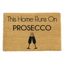 Rohožka z prírodného kokosového vlákna Artsy Doormats This Home Runs On Prosecco, 40 x 60 cm (Rohožk...