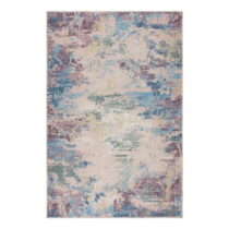 Modro-fialový umývateľný koberec s prímesou recyklovaných vlákien 80x150 cm Reid – Flair Rugs (Kober...