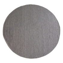 Sivý vlnený okrúhly koberec ø 250 cm Auckland - Rowico (Koberce)