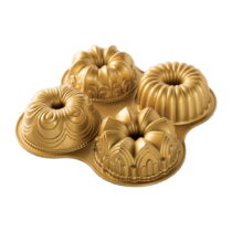 Forma na 4 minibábovky v zlatej farbe Nordic Ware Minimix, 2,1 l (Nádoby a formy na pečenie)
