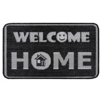 Antracitovosivá rohožka Hanse Home Weave Smiley Welcome, 50 x 80 cm (Rohožky)