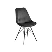 Čierna/sivá jedálenská stolička Eris – Actona (Jedálenské stoličky)