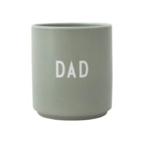 Zelený porcelánový hrnček 300 ml Dad – Design Letters (Hrnčeky)