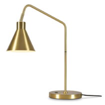 Stolová lampa s kovovým tienidlom v zlatej farbe (výška 55 cm) Lyon – it&#39;s about RoMi (Stolo...