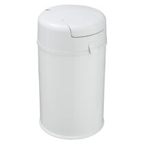 Biely kovový odpadkový kôš na plienky Secura – Wenko (Odpadkové koše)