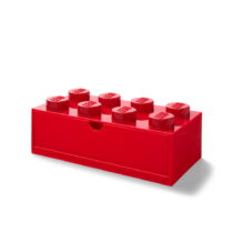 Červený stolový box so zásuvkou LEGO®, 31 x 16 cm (Organizéry do pracovne)