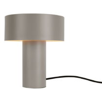 Sivá stolová lampa Leitmotiv Tubo, výška 23 cm (Stolové lampy)