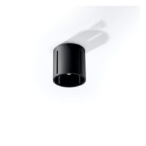 Čierne stropné svietidlo s kovovým tienidlom Vulco – Nice Lamps (Stropné svietidlá a bodové svietidl...
