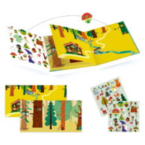 Set knihy s premiestniteľnými samolepkami Djeco Forest Sticker Story (Kreatívne hračky)
