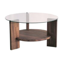 Hnedý okrúhly konferenčný stolík ø 75 cm Mondo - Neostill (Konferenčné stolíky)
