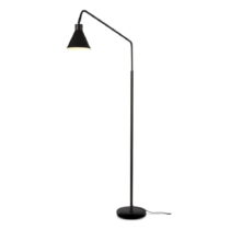 Čierna stojacia lampa s kovovým tienidlom (výška 153 cm) Lyon – it&#39;s about RoMi (Stojacie la...