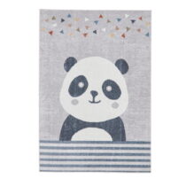 Svetlosivý detský koberec 120x170 cm Vida Kids Panda – Think Rugs (Detské koberce)