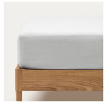 Biela napínacia plachta z bavlneného perkálu 135x200 cm Teia – Kave Home (Plachty)