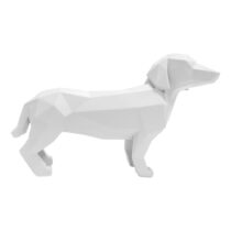 Matne biela soška PT LIVING Origami Standing Dog, výška 20,8 cm (Sošky)