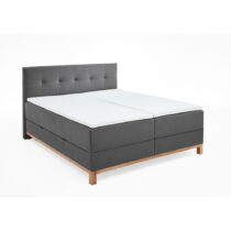 Tmavosivá boxspring posteľ s úložným priestorom 160x200 cm Catania - Meise Möbel (Postele boxspring)
