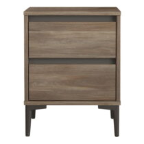 Hnedý nočný stolík Elegance – Kalune Design (Nočné stolíky)
