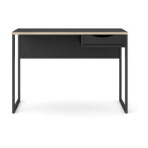 Čierny pracovný stôl Tvilum Function Plus, 110 x 48 cm (Pracovné a písacie stoly)