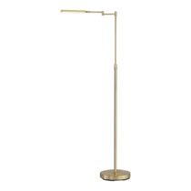 LED stojacia lampa v zlatej farbe s kovovým tienidlom (výška  130 cm) Nami – Fischer & Honsel (S...
