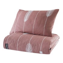 Ružová prikrývka cez posteľ s obliečkou na vankúš z ranforce bavlny Mijolnir Modena, 180 x 225 cm (P...