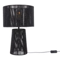 Čierna stolová lampa s tienidlom z papierového výpletu (výška 47 cm) Forma Pin – Leitmotiv (Stolové ...