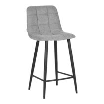 Sivé barové stoličky v súprave 2 ks 94 cm Jelt – LABEL51 (Barové stoličky)